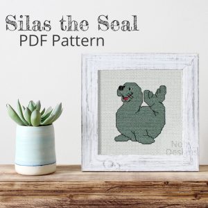 Silas the Seal Cross Stitch Pattern PDF